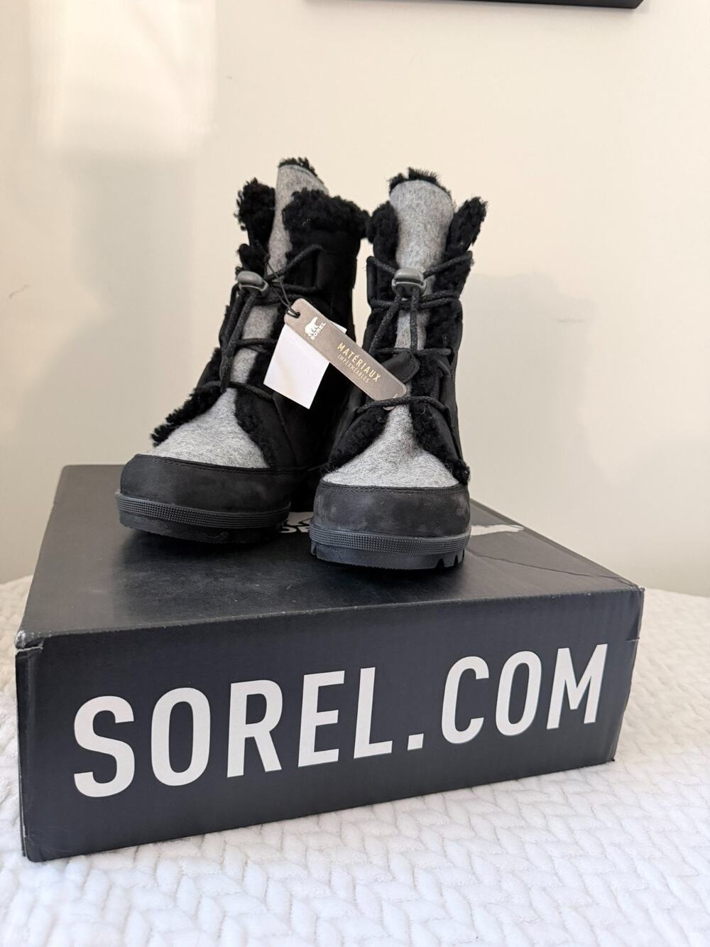 Women's Sorel Joan of Arctic Wedge II Cozy Boot Black Size 9.5